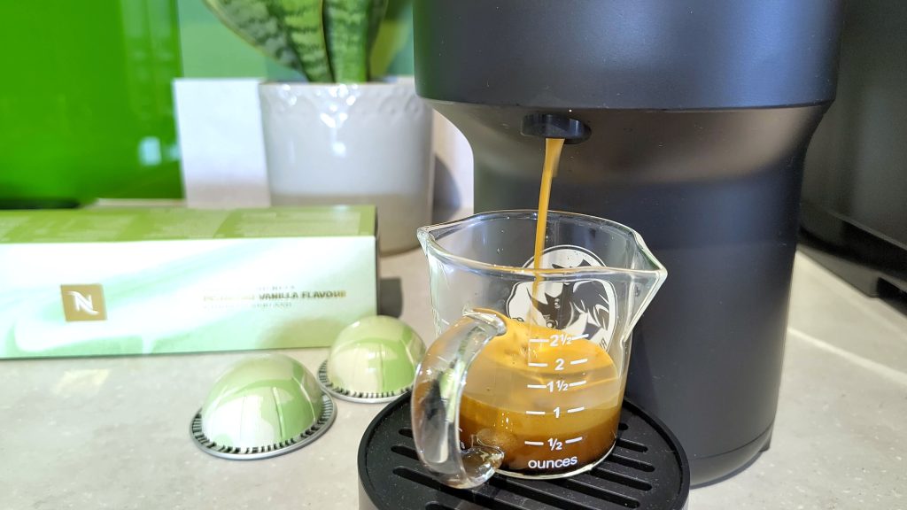 Nespresso’s pistachio vanilla coffee capsules are delicious over ice, and I can’t stop drinking them